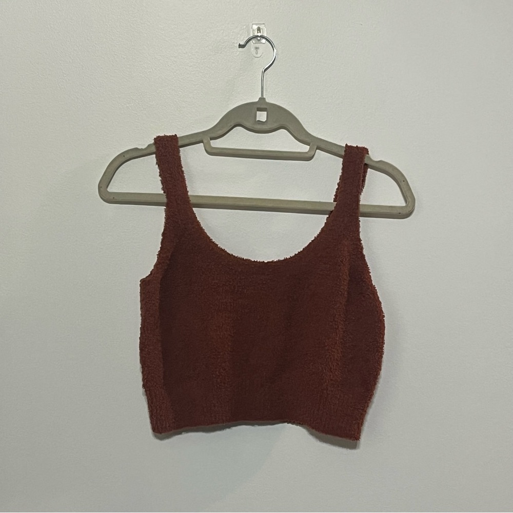Stars Above Women's Cozy Yarn Tank Top Brown Size XS